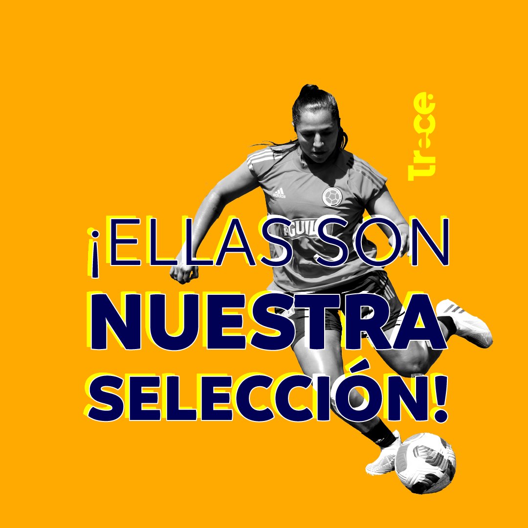 CanalTreceCO's tweet photo. 🟡⚽🇨🇴 | ¡Ellas son nuestra Selección Colombia! Envía tu saludo en los comentarios, que los estadios estén llenos de la pasión por nuestro fútbol femenino.

¿Cuál es tu mensaje para las chicas superpoderosas? 

#CopaAméricaFemXCanalTrece
#CopaAméricaFemenina 
#CAFem 

[👩‍🏫@m_al_3] https://t.co/CbibkFbwoq