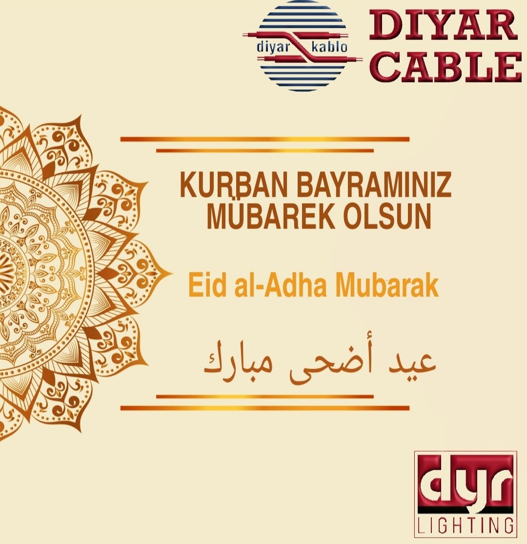 DiyarKablo's tweet photo. #Kurban #bayramınız #mübarek #olsun
#Eid al-Adha #Mubarak 
#عيد #أضحى #مبارك
#كل_عام_وانتم_بخير 
#kurbanbayramı #eiduladha #diyarbakır #turkey 
#Diyar_kablo #DYR_Lighting https://t.co/R9qOs9stMU