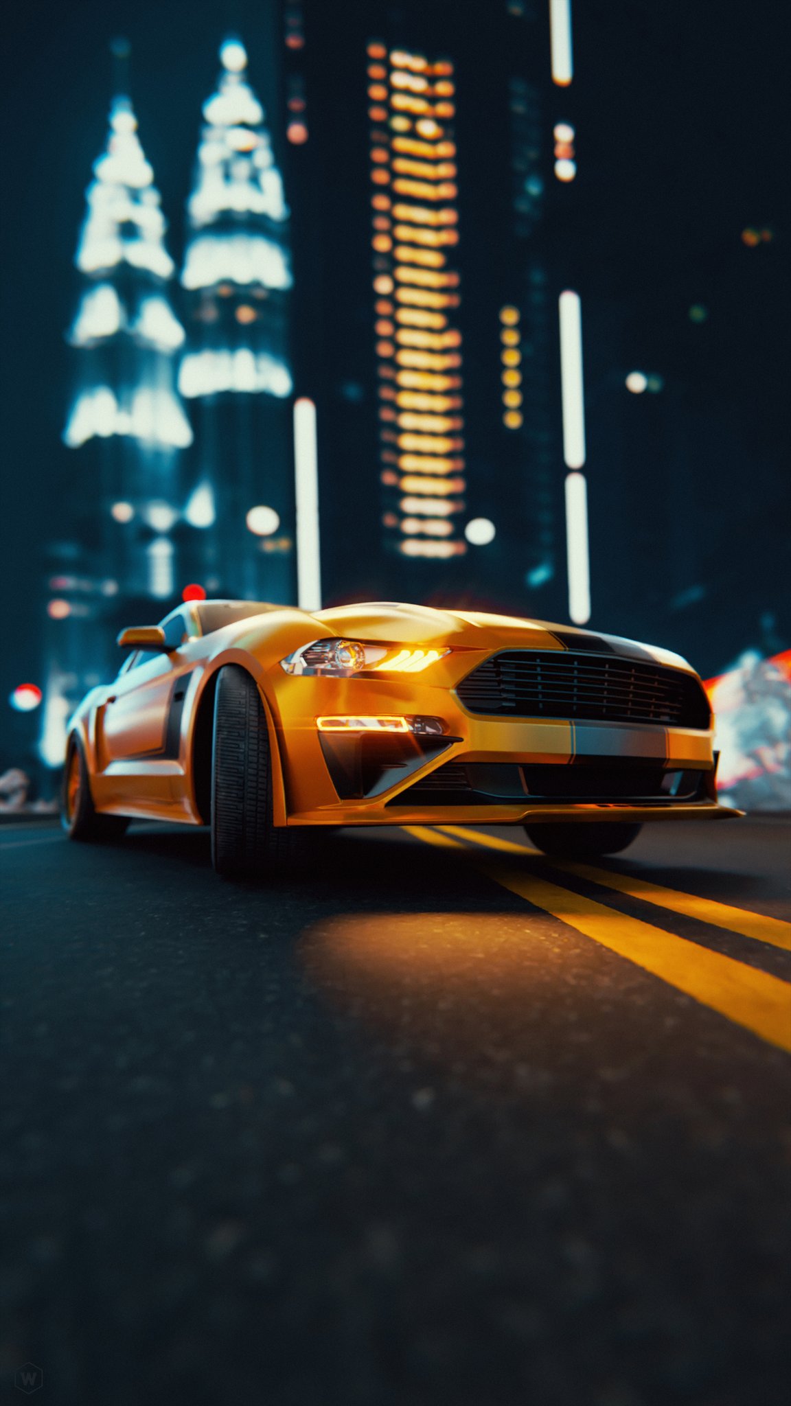 Yellow 2024 car wallpaper