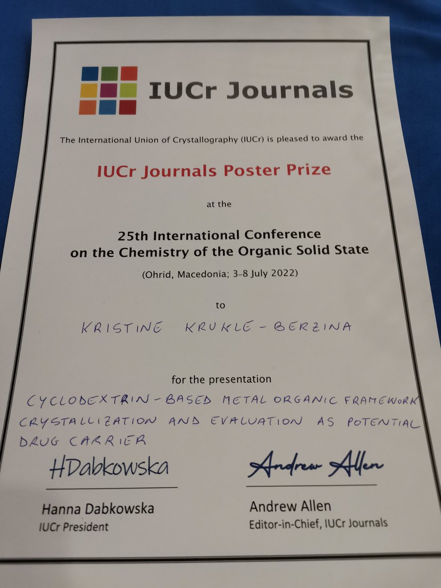 Solvatins's tweet photo. Pirmo reizi vinnēju poster balvu. Patīkami. #iccoss https://t.co/Me0YSR67w1