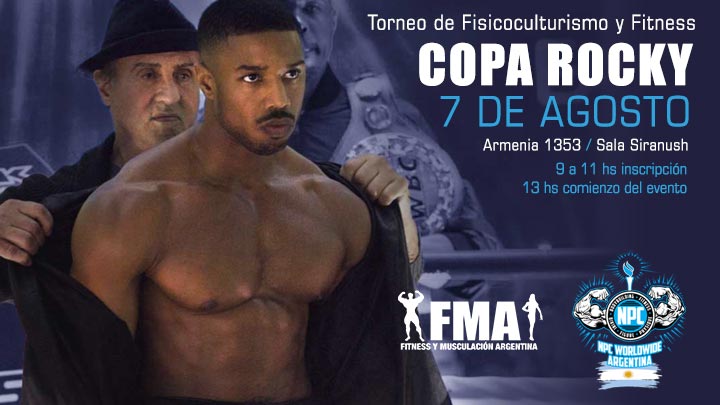 COPA ROCKY...
DONDE NACEN LOS CAMPEONES..

Los esperamos a todos para disfrutar de esta nueva fecha de  Torneo de Fisicoculturismo y Fitness

El próximo domingo 7 de agosto desde las 13hs.

Compren sus tickets por <a href="/entradaunocom/">Entrada Uno</a> 

Los Esperamos!!