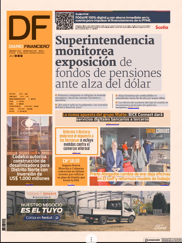 #Prietoenlosmedios: Hoy el Diario Financiero publica  la entrevista a Isabel Wolleter y Benjamín Grebe debido al cambio de oficina, la nota destaca la reformulación del modelo de trabajo colaborativo y el ajuste tecnológico que implicó el cambio. 
bit.ly/3NTKQbt