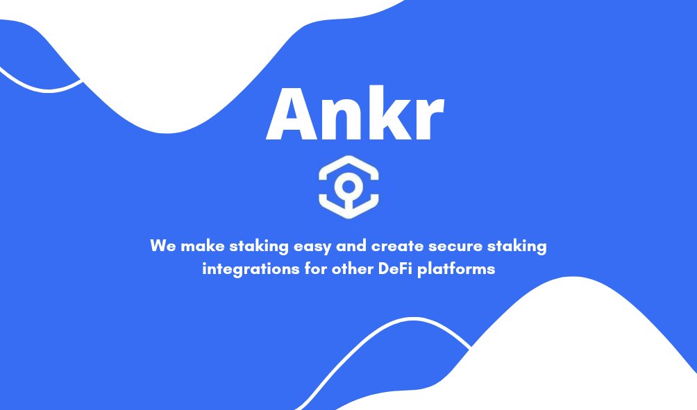 GodwinS21119790's tweet photo. Ankr makes staking easy and create secure staking integrations for other DeFi platforms
#Ankr #anbassadors #decentralized https://t.co/X4RIwFhLeb