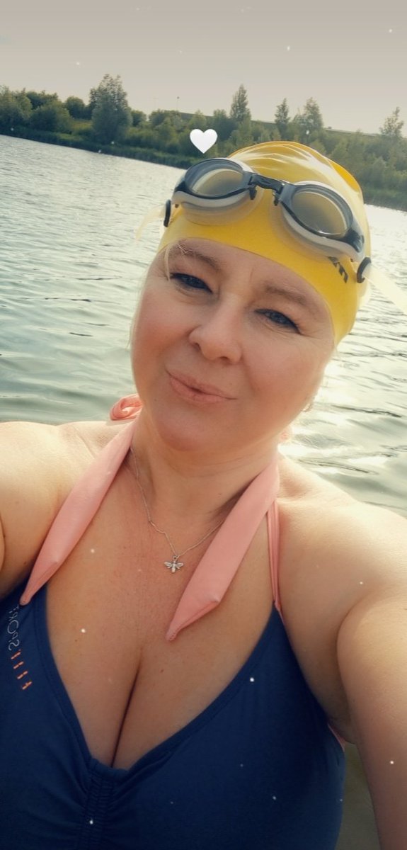 CateNeal's tweet image. Wonderful dip in the lake