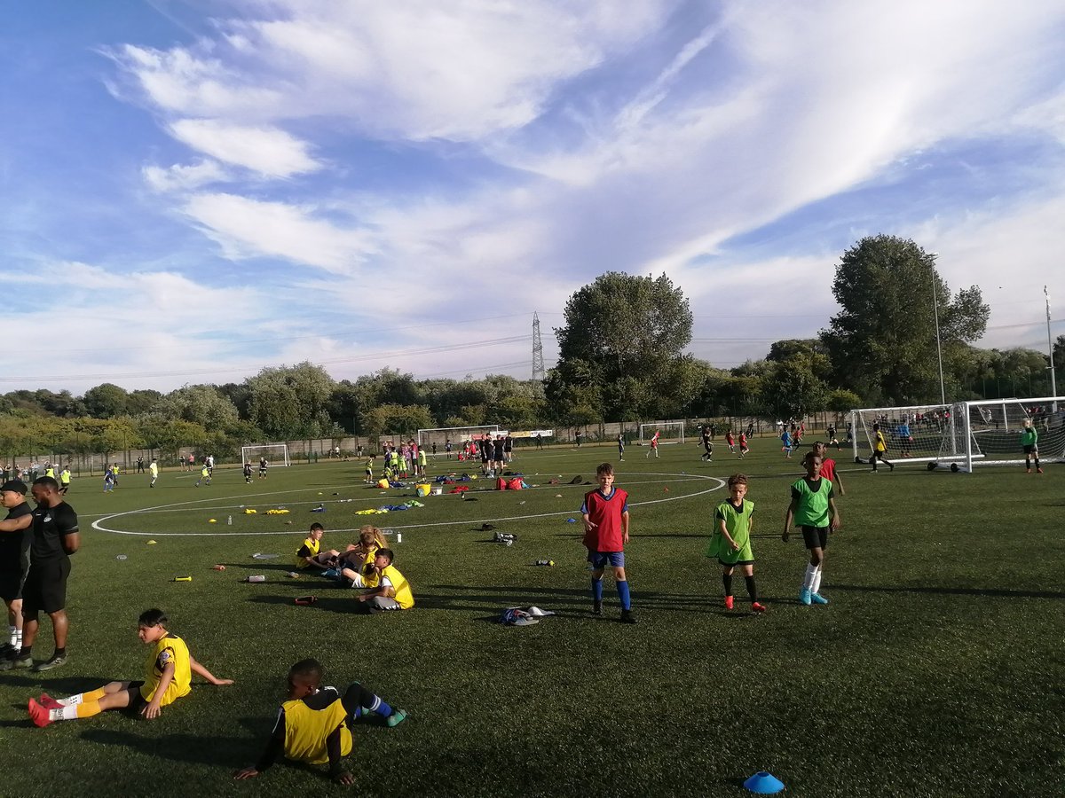 In glorious sunshine, the 2022 trials concluded with over 200 children in attendance at Vale Stadium. Its been a great month! A huge thanks to the players, parents, coaches, Villa staff, <a href="/CastleValeFC/">Castle Vale Stadium</a> and <a href="/FourDwellings/">Lift Four Dwellings Secondary</a> for making it such a fantastic experience. #WeAreBrum