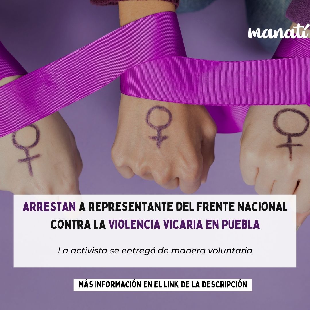 Manatimx's tweet photo. 🟣| La activista se entregó de manera voluntaria debido a que incumplió con una visita de su hijo con su padre, por lo que su ex pareja solicitó sancionarla; calificó esta acción como uno de los puntos más altos de la violencia

MÁS INFORMACIÓN AQUÍ:
---> https://t.co/HZPCkkJNK3 https://t.co/NkbsId7oEb