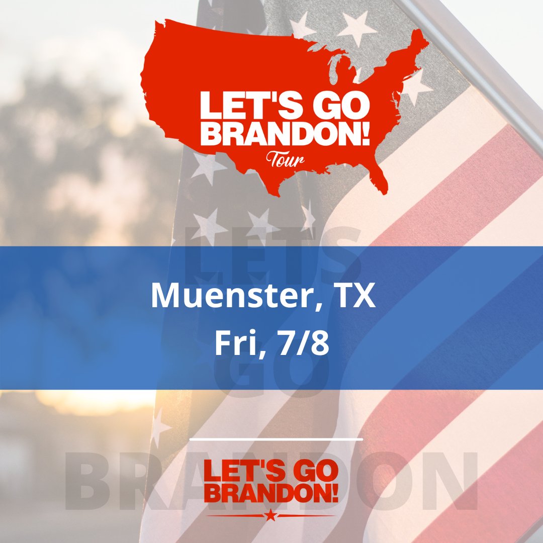 letsgobrandontr's tweet photo. Folks... we're in Muenster, TX all day today! Come find us!! We're off Hwy 82! #LetsGoBrandon All 2022! https://t.co/fHSuIAOYZ0