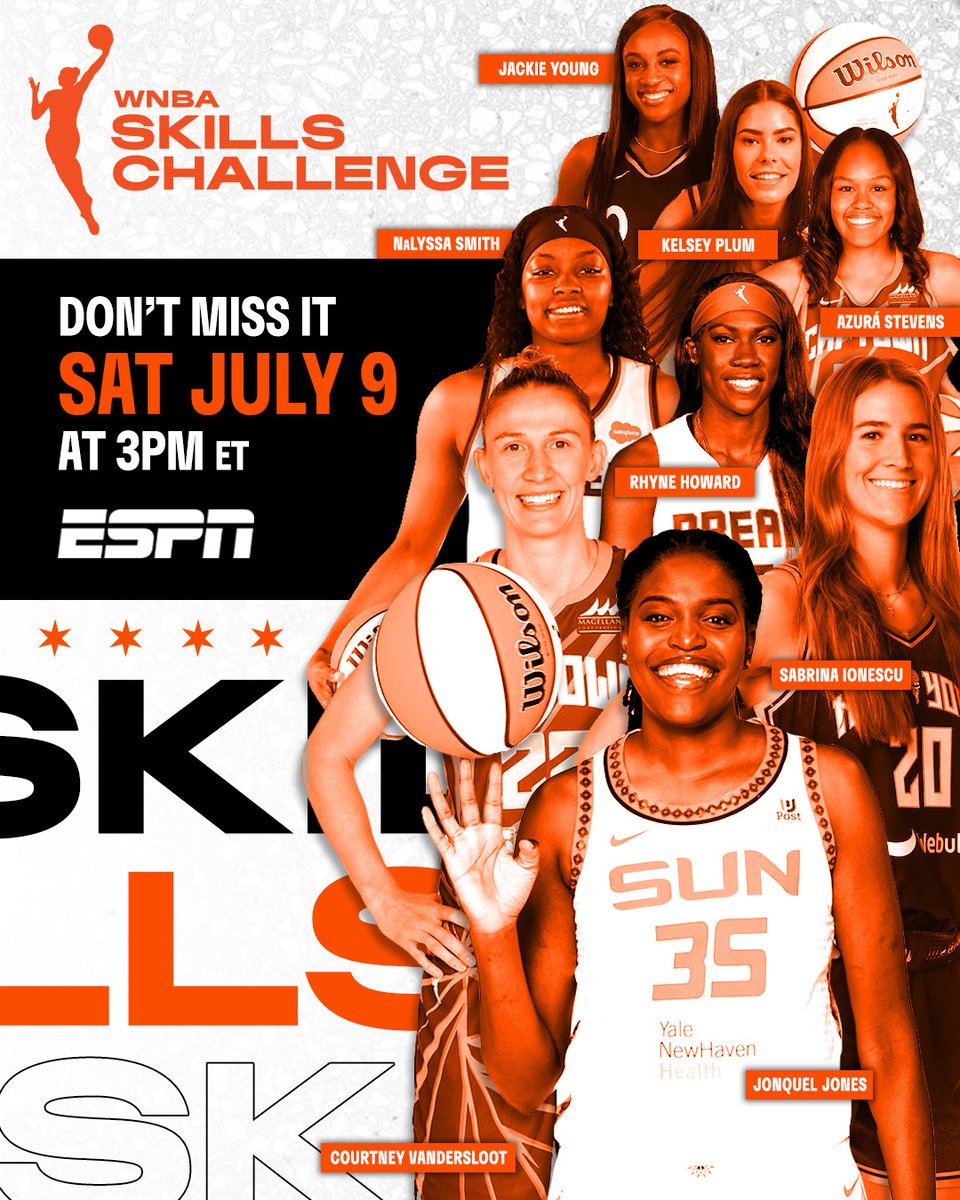 Roster is set for the 2022 #WNBAAllStar Skills Challenge 🤩