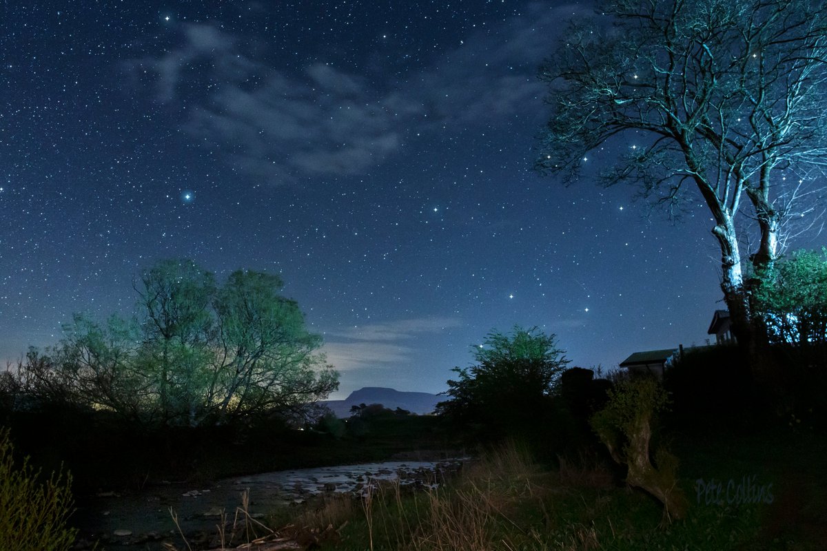 The River Greta, Ingleton, with Ingleborough in the distance. The bright star on the left is Vega.
<a href="/yorkshire_dales/">Yorkshire Dales National Park</a> <a href="/VNYorkshire/">North Yorkshire!</a> <a href="/Thisisingleton/">This is Ingleton</a> <a href="/IngletonBlog/">Inspiring Ingleton</a> <a href="/StormHour/">#StormHour</a>