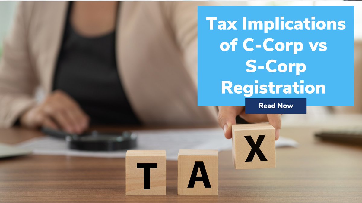 SimpleStartup's tweet image. Businesses are built on a host of decisions, including the type of entity you choose to register as and what the tax implications are. Read to understand the difference between S-Corp and C-Corp registration. 
#taxadvice #ccorp #scorp #simplestartup
buff.ly/3nOyXJj