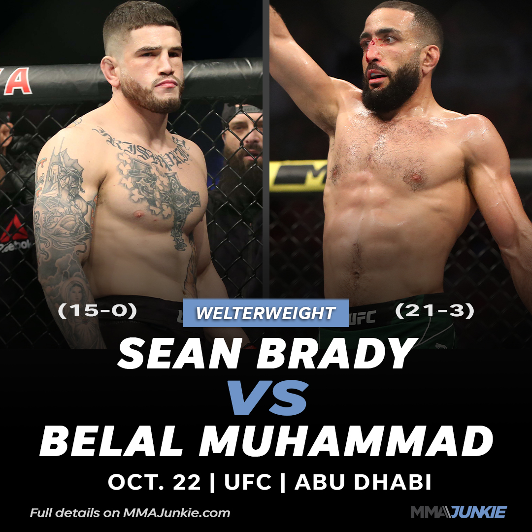 Wish granted: Sean Brady callouts pay off with a big step up vs. Belal Muhammad. 🔥

Full details: bit.ly/BradyvsMuhammad
