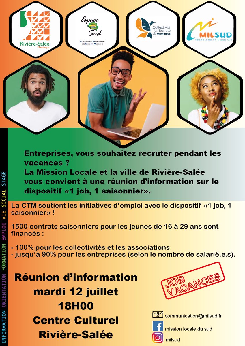 Mission Locale de l’Espace Sud 972 (@milsud972) on Twitter photo 