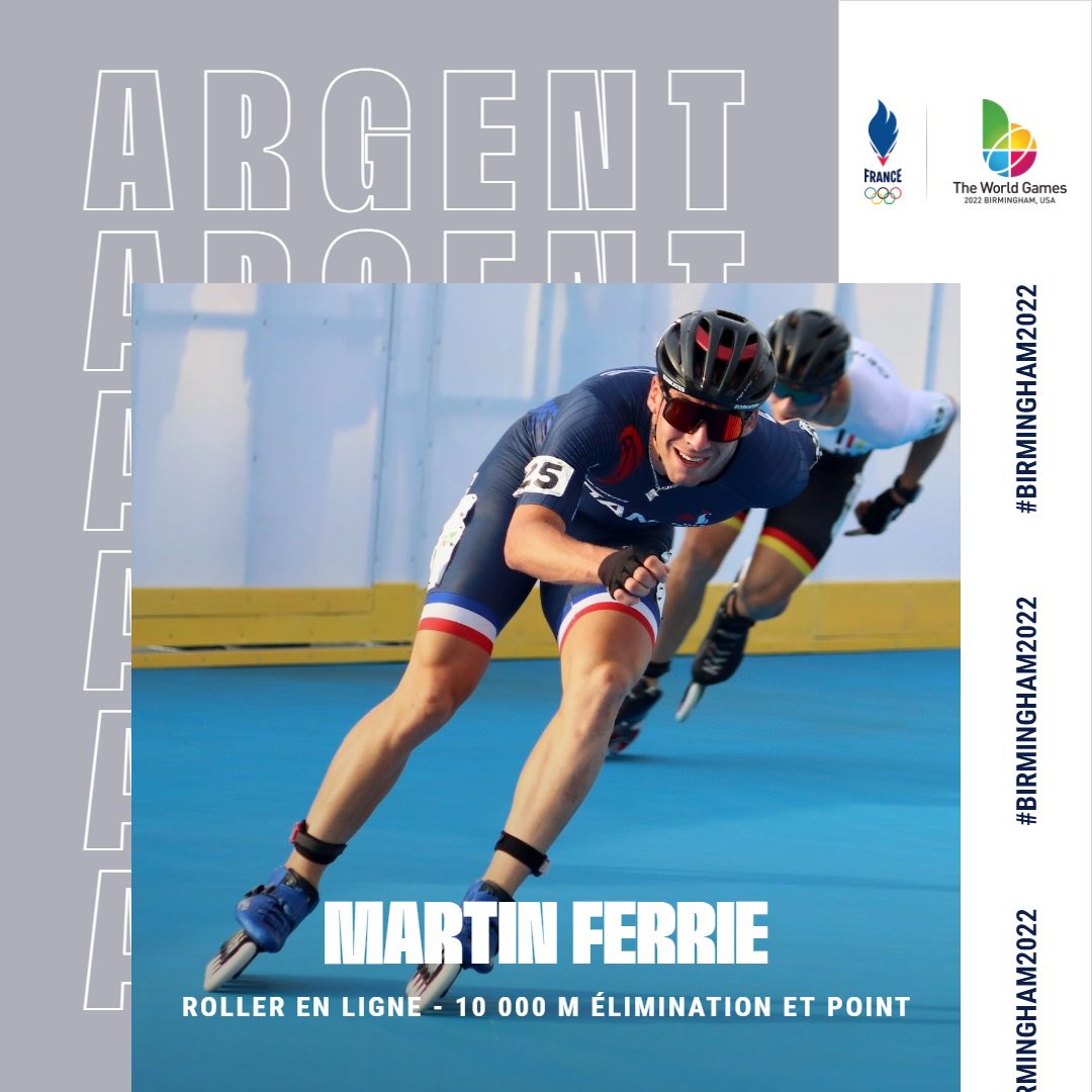 🥈 Martin Ferrié est allé la chercher : médaille d’argent en 10000m élimination et point ! 💥
#AllezLesBleus #Birmingham2022 #TWG2022