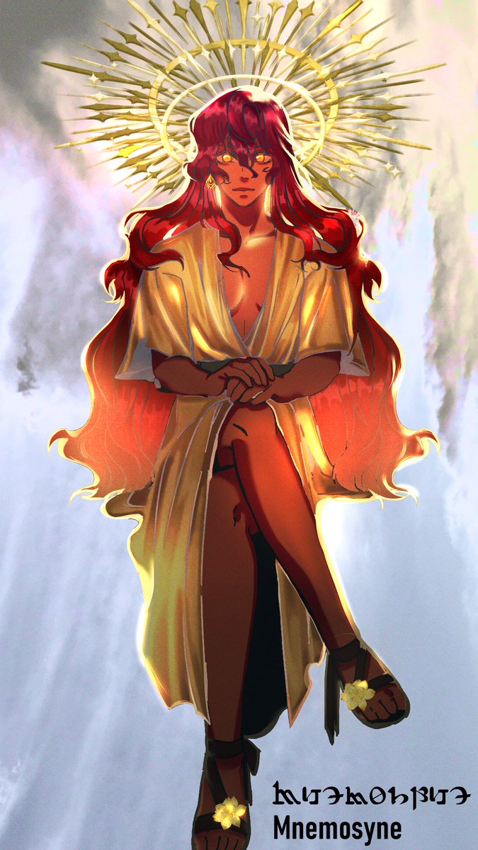naz_artz's tweet photo. I wanted to do one for each part of the gala, but I only completed two qwq.

So here is Mnemosyne, my Azem as the Sun. Pronouns for them are they/them.

#FFXIVART #ffxivocgala https://t.co/1IDlScqyRn