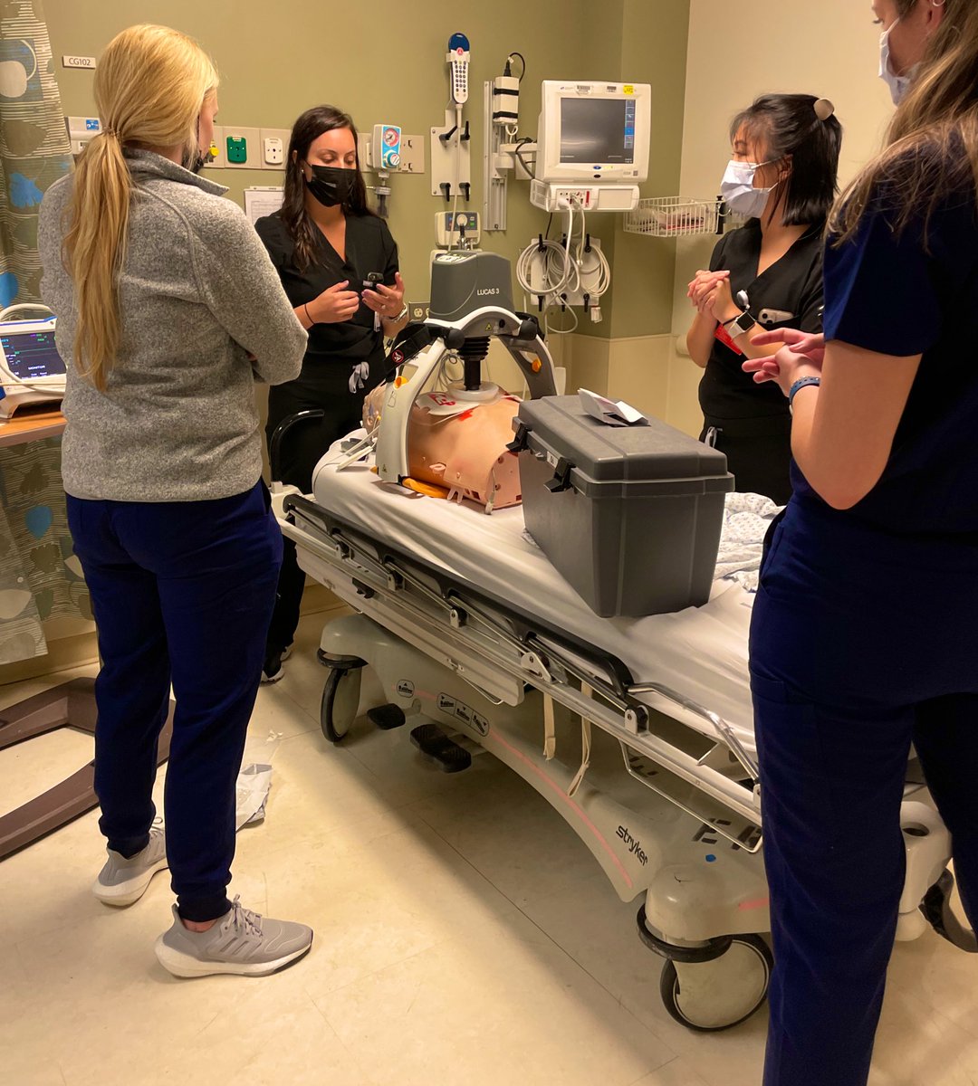 ersimulationdoc's tweet photo. Interns absolutely crushing it and learning how to save lives on the last day of our Sim bootcamp. #emergencymedicine #Simulation https://t.co/k9w7GSbyvS