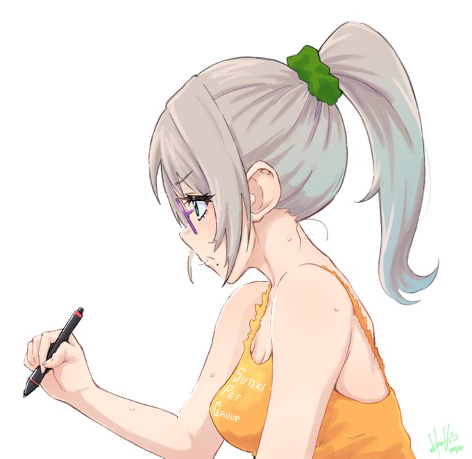 ポニテの日スルーしちゃったな(vωv) 