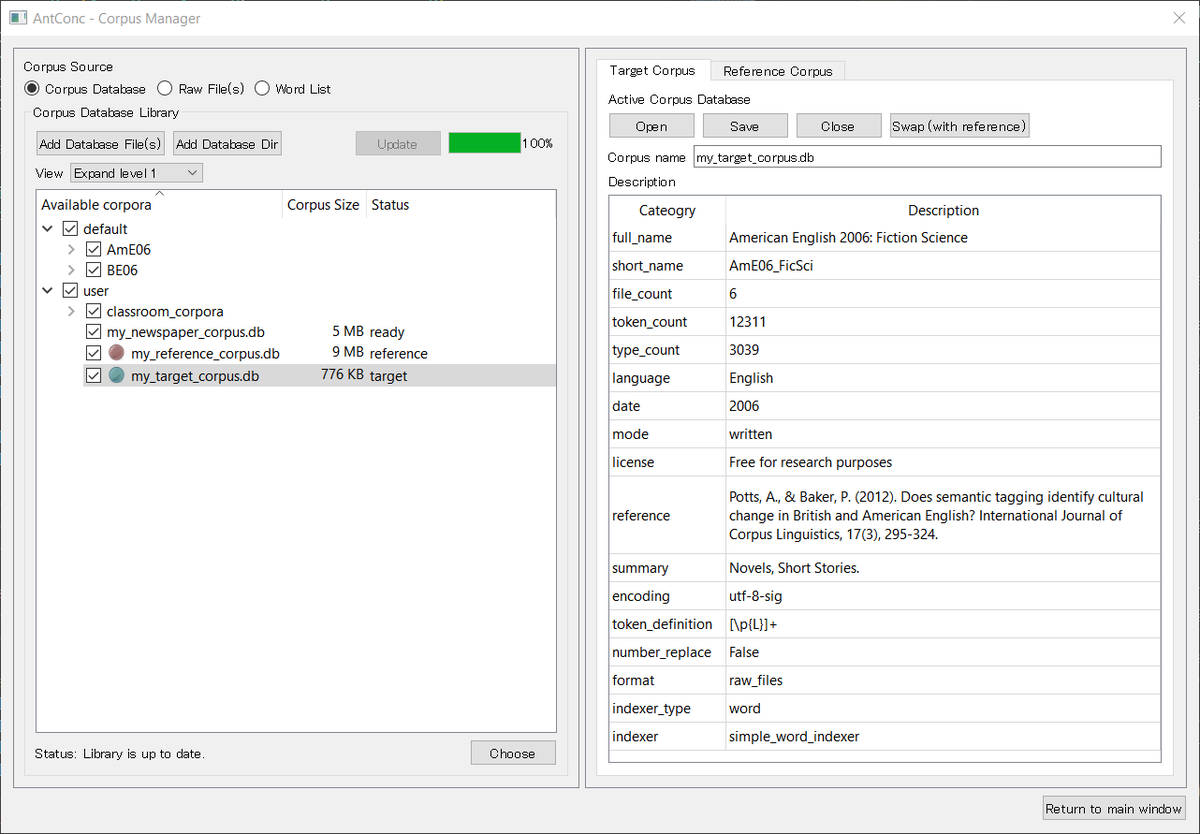 antlabjp's tweet image. I'm happy to announce that AntConc 4.1.0 for Windows, MacOS, and Linux is now released. It includes a new *online* corpus repository, a new wordcloud tool, and various tweaks to improve the user experience. You can get it as a free download here: laurenceanthony.net/software/antco…