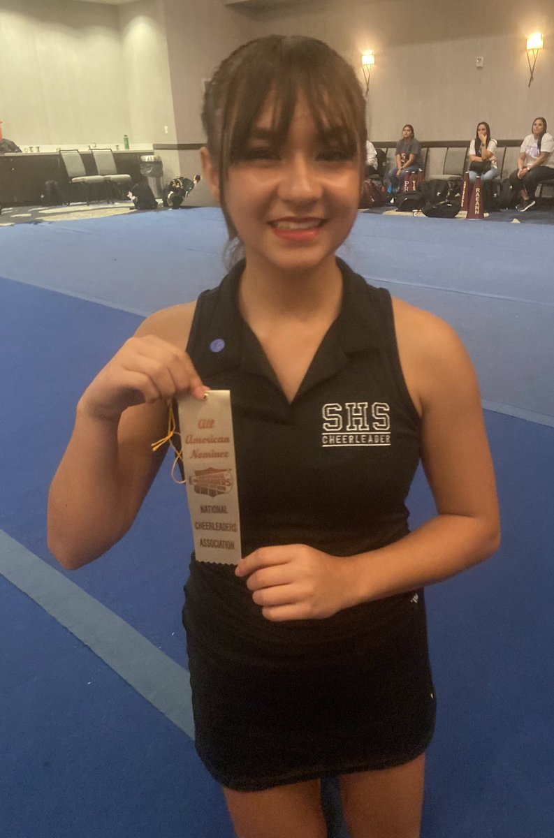 Super proud of our first ever All American Cheerleader nominee, Hope!! She was nominated for her amazing jumps!! Way to go kiddo!! <a href="/NISDSotomayor/">Sotomayor High School</a> <a href="/SotocatMedia/">Sotocat Media</a>