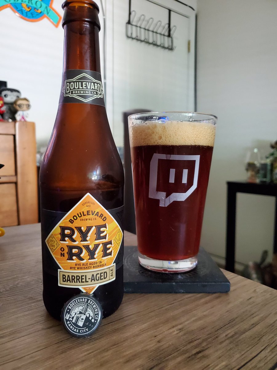 Senor_Greezy's tweet photo. Enjoying a @Boulevard_Beer Rye on Rye - rye whiskey barrel BA #RyeAle So smooth you can't even taste that 12.2%. Killer! @ephoustonbill @cellmavin @RealBMaxwell @HopsMonster @Just4BeerLovers @JonMontag @RJellyman @JohanBBT @badhopper @HotSauceBlogger @CATbrew13 @Kubrickx https://t.co/MyHMbQEVZq