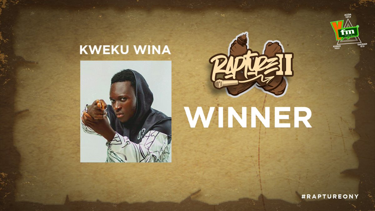 Y1079FM's tweet photo. Huge congratulations to @KwekuWina 🙌Indeed,you are a winner!! 10k bagged💰

#RaptureOnY 
#RaptureOnYLive https://t.co/klT85OvBR0