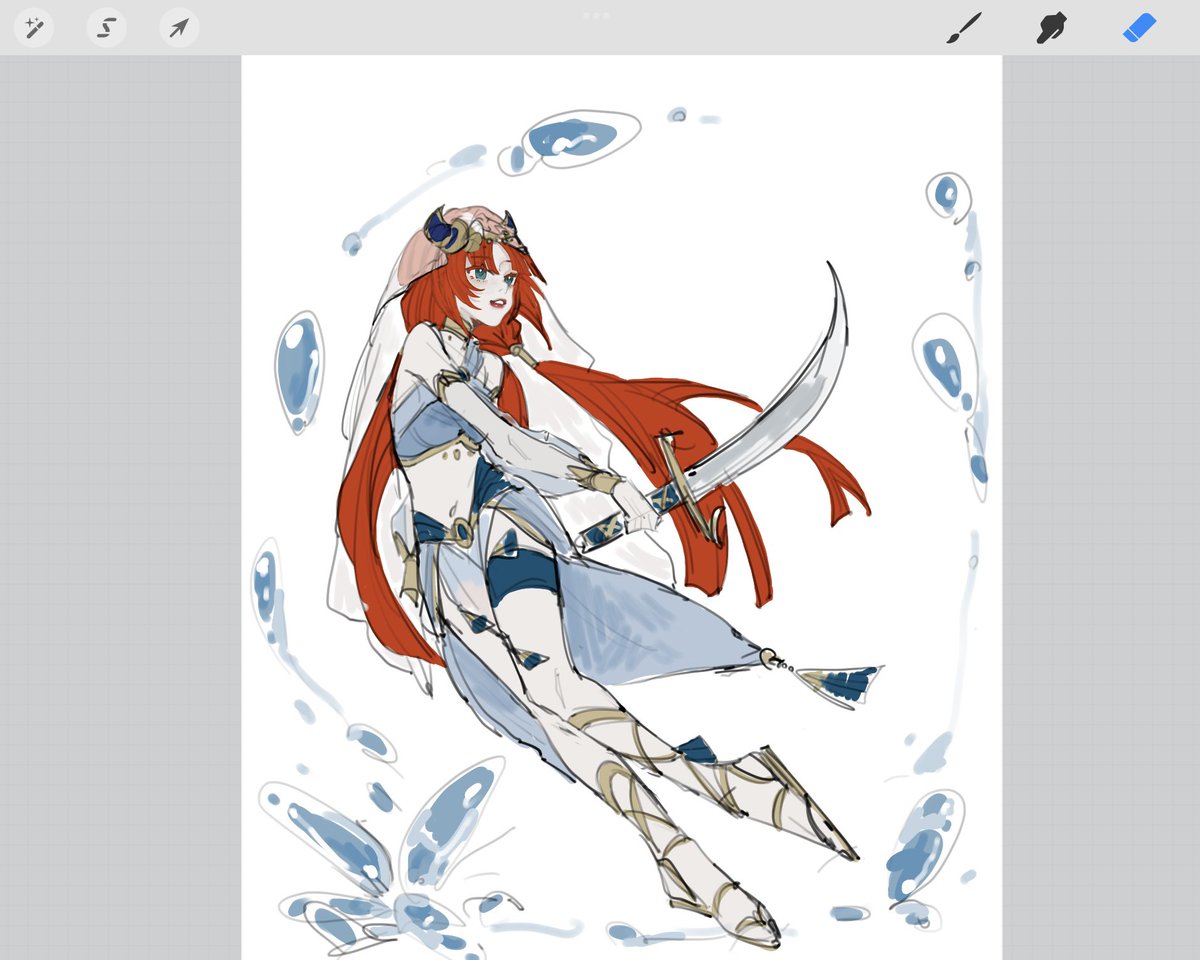 __5mmu's tweet photo. #妮露 #原神 #Nilou #GenshinImpact #落書き https://t.co/38xFVkQ1Mf