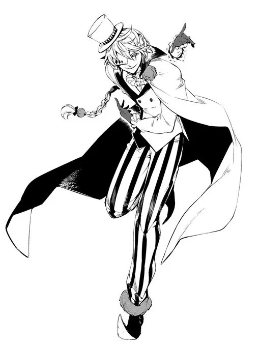 today's clown of the day is Nikolai Gogol from Bungo Stray Dogs! 