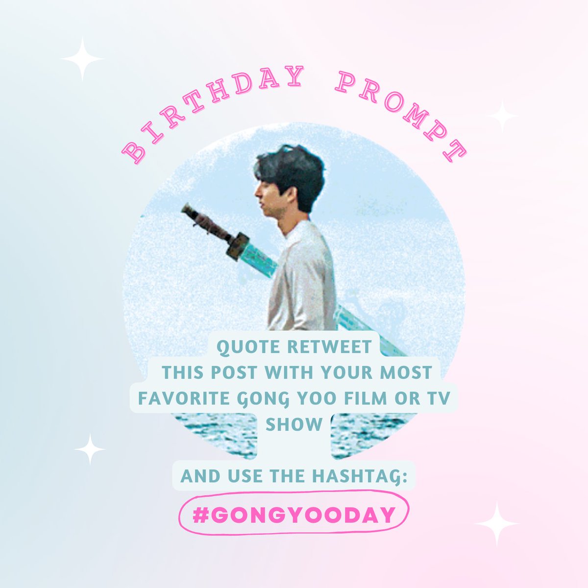HANYUNJAES's tweet photo. #GongYooDAY BIRTHDAY PROMPT 🎂

QRT / Reply on this tweet with your most favorite Gong Yoo work (film, tv series, cf) and don't forget to include the hashtag #GongYooDay 🎊 https://t.co/9HS734UbNm