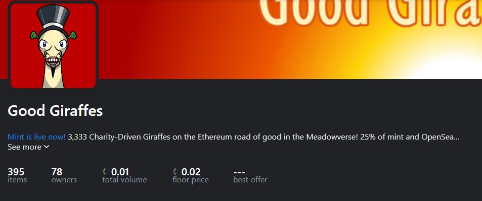Good Giraffes NFT | MINTING TODAY tweet media
