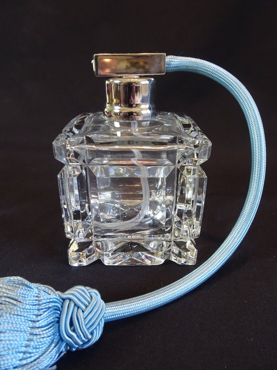 Excited to share this item from my etsy shop: Vintage West Germany Hand Cut Crystal Perfume bottle with Atomizer etsy.me/3uznYrc  #vintage#vintageetsy #etsyvintage #perfumebottle #crystal #crystalperfumebottle #vintagecrystal #dresserdecor #vanitydecor #westgermany