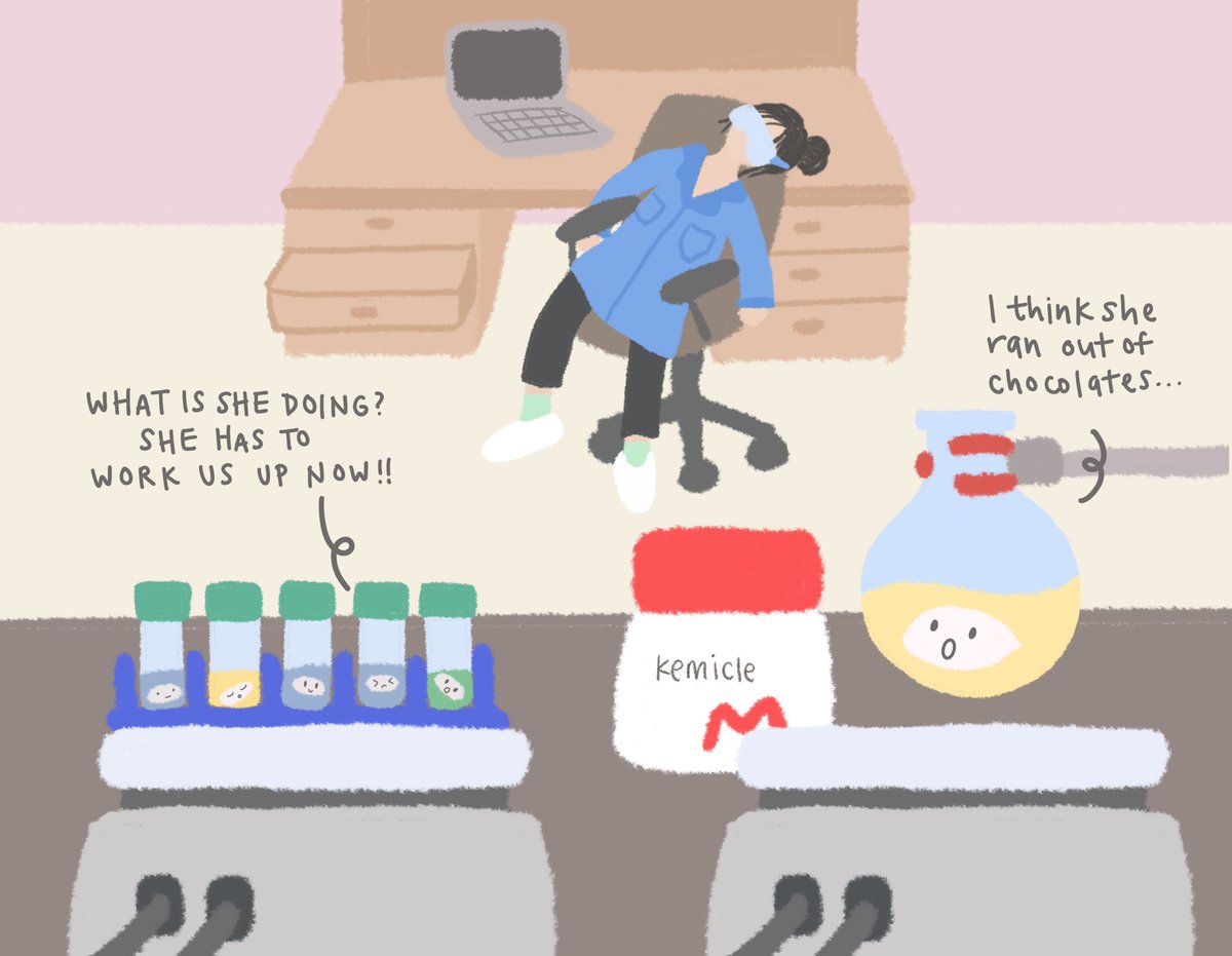 #stirbarfriends and <a href="/MelodyCGuo/">Melody Guo</a> knows my reaction workups are powered by the chocolates in my snack drawer #LabChocolateContest <a href="/SigmaAldrich/">Sigma-Aldrich</a>