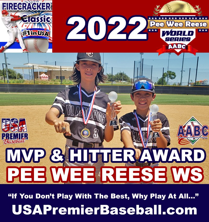 ProspectWireJr's tweet photo. CONGRATS! 12U #1FIRECRACKER &amp; PEE WEE REESE WORLD SERIES CHAMPIONS - WC Blackdogs and Runner Up Big Island Wood Bat Academy. Easton Sarmiento - MVP Award, Jayden Gallegos  BATTER Award - Albuquerque Baseball Sportsmanship -  https://t.co/01aZWH2eLc https://t.co/GhlhOYRhI6