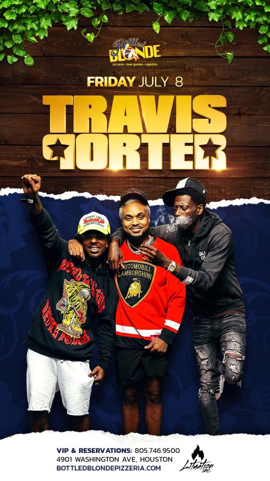 TravisPorter's tweet photo. Houston TX Tonite we at bottled blonde !! #backonbullshit https://t.co/ijXrSjMSej