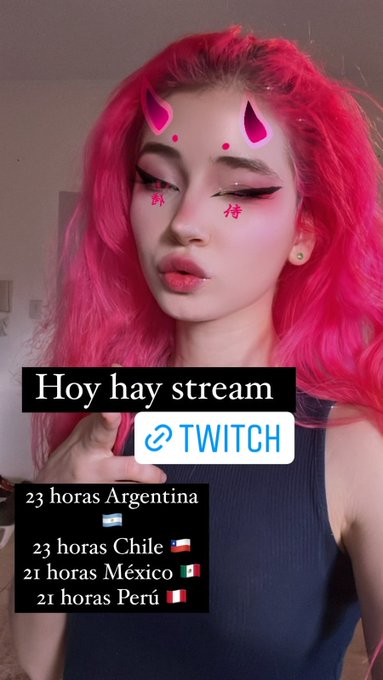 Hoy stream en twitch!  23 horas Argentina 🇦🇷  23 horas Chile 🇨🇱 21 horas M&eacute;xico 🇲🇽 21 horas Per&uacute; 🇵🇪 https://t