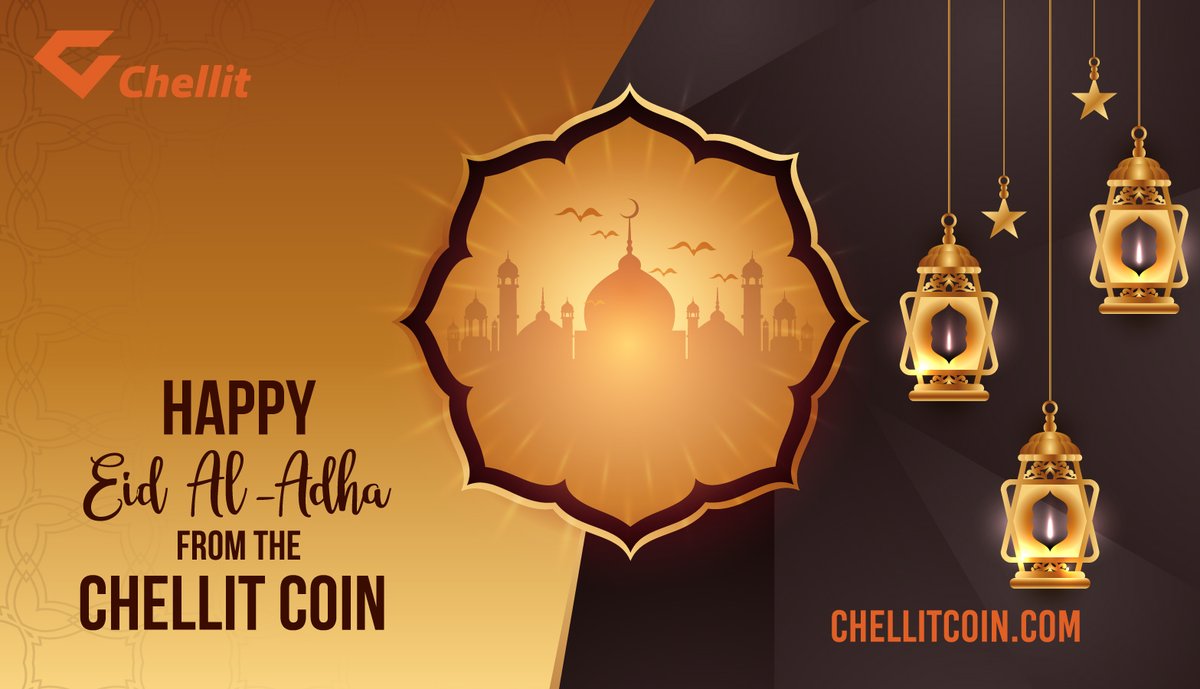 May your heart❤️ be filled with boundless joy and abundant glory on this holy occasion of ⭐️Eid.

Wish you happy🥳 Eid Al Adha, everyone!

#Chellit #CHLT #Cryptopayment #EidalAdha #EidMubarak #EidMubarak2022