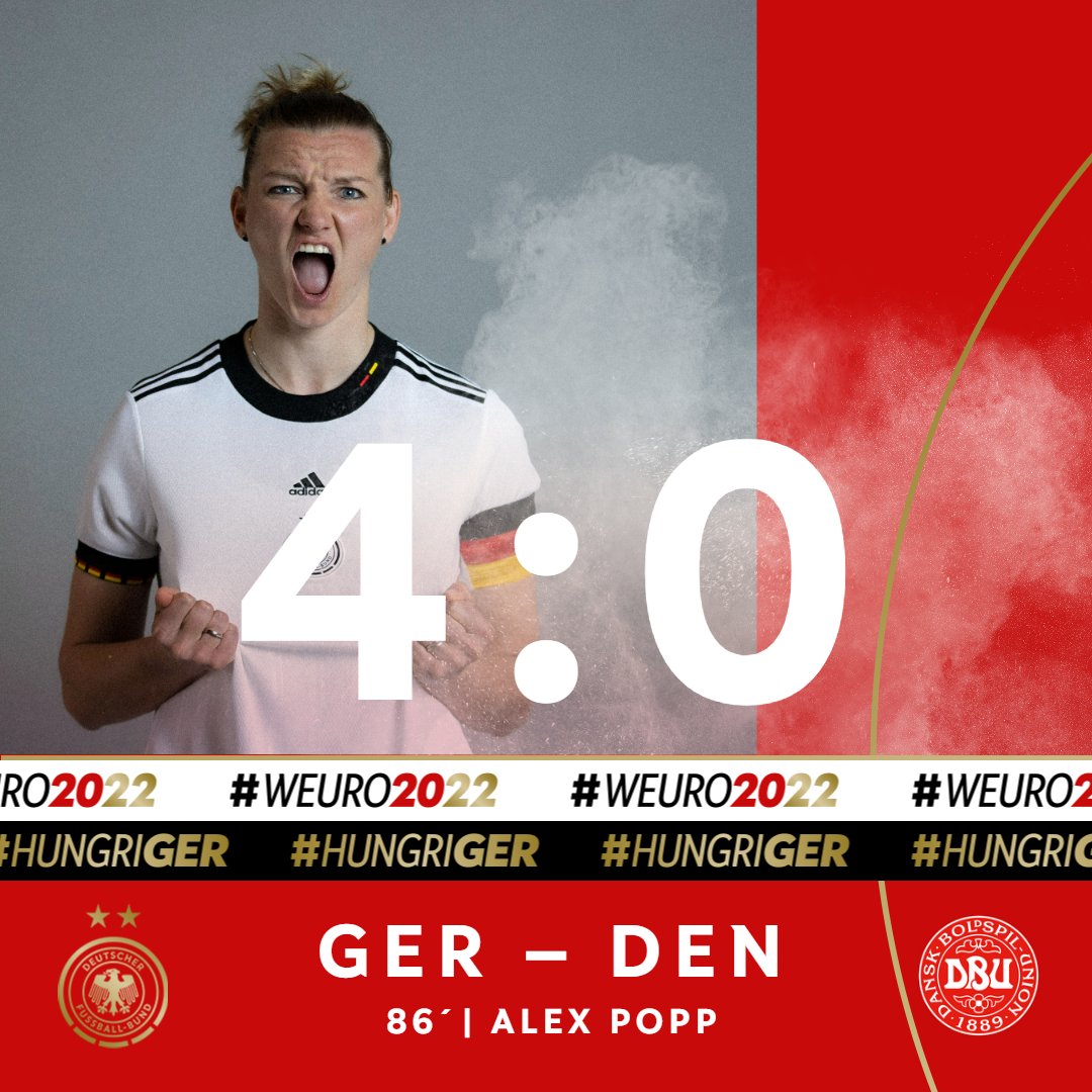 DFB_Frauen's tweet image. ⏱️ 86. Min.

YEEESSS❗ Was für eine Geschichte: Erste EURO, erstes EM-Spiel und dann macht @alexpopp11 ihre Bude 😍 Natürlich per Kopf 💪⚽

WIR #IMTEAM 🇩🇪 #hungriGER #GERDEN
📸 DFB/Thomas Böcker
