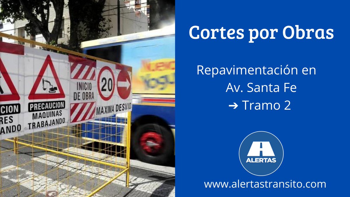 AlertasTransito's tweet photo. 🚧🚨Cortes por obras de repavimentación en Av. Santa Fe ➔ Tramo 2
Lee los detalles acá 👉
https://t.co/pEdZ9R6tHB
.
#AlertasTransito #Transito #Caba #AvSantaFe #Repavimentacion #Tramo2 https://t.co/UvlnmJ16jH