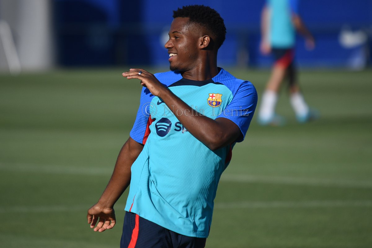 noeliadeniz's tweet photo. ๐ Ansu is back
#Masรญa #FCBarcelona #preason https://t.co/A4jVdKxu8Y