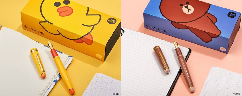nibsdotcom's tweet photo. https://t.co/qT2YZk2Nub https://t.co/MdJyAy3ltK
New Sailor Pro Gear Slim LINE FRIENDS special editions now available to order! #fountainpen #SailorPen #LINEFRIENDS #LINE #LINEBROWN #LINEJAPAN #SALLY #LINEKOREA #LINEBROWNBEAR #LINESALLY https://t.co/agcxLvvjK0
