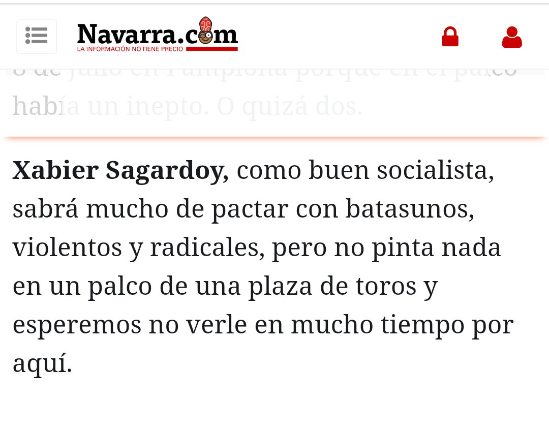 robertosan84's tweet photo. Pero qué periodismo es este? No entiendo este tono de crispación que @navarra_com usa hasta en la crónica de toros. No entiendo este radicalismo que ha ido a más en últimas fechas! Yo voy a dejar de consultar este panfleto político con cero periodismo! @hola_elespanol https://t.co/86wliTX9gY