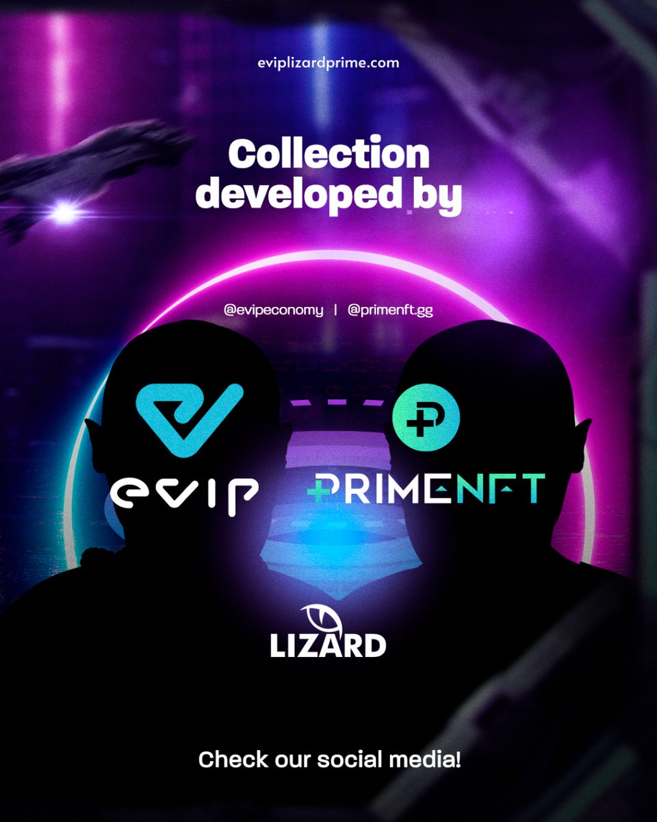 🇺🇸 Is coming! Coming soon, A BIG release in conjunction with EVIP ECONOMY + PRIME NFT.

Do not lose!

🇧🇷 Está chegando! Em breve, UM GRANDE lançamento em conjunto com EVIP ECONOMY + PRIME NFT.

Não percam!
.
.
.
#nft #eviplizardprime #evipeconomy #primenft