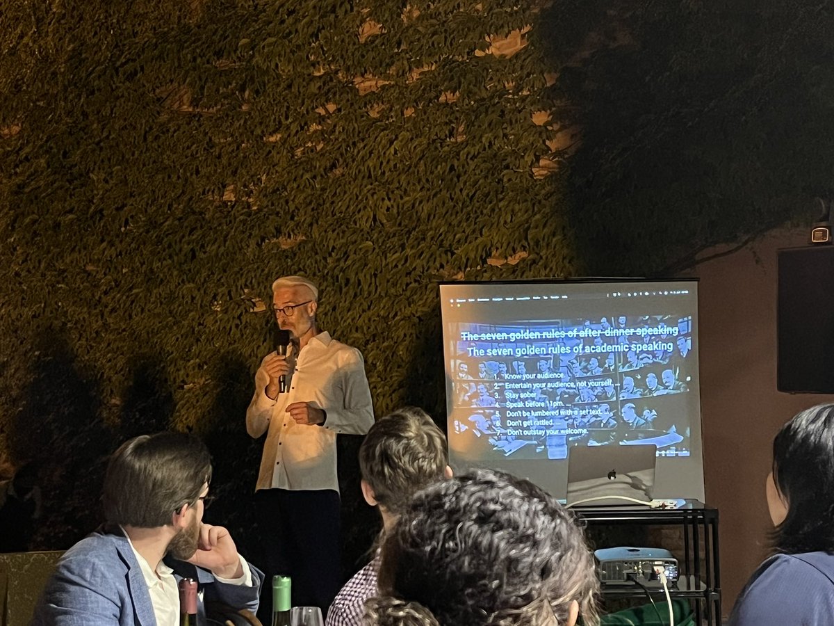 merpeltje's tweet image. Guess what? The seven golden rules of giving a memorable dinner speech also apply to academic speaking 😉 #ISWS2022 #softskills