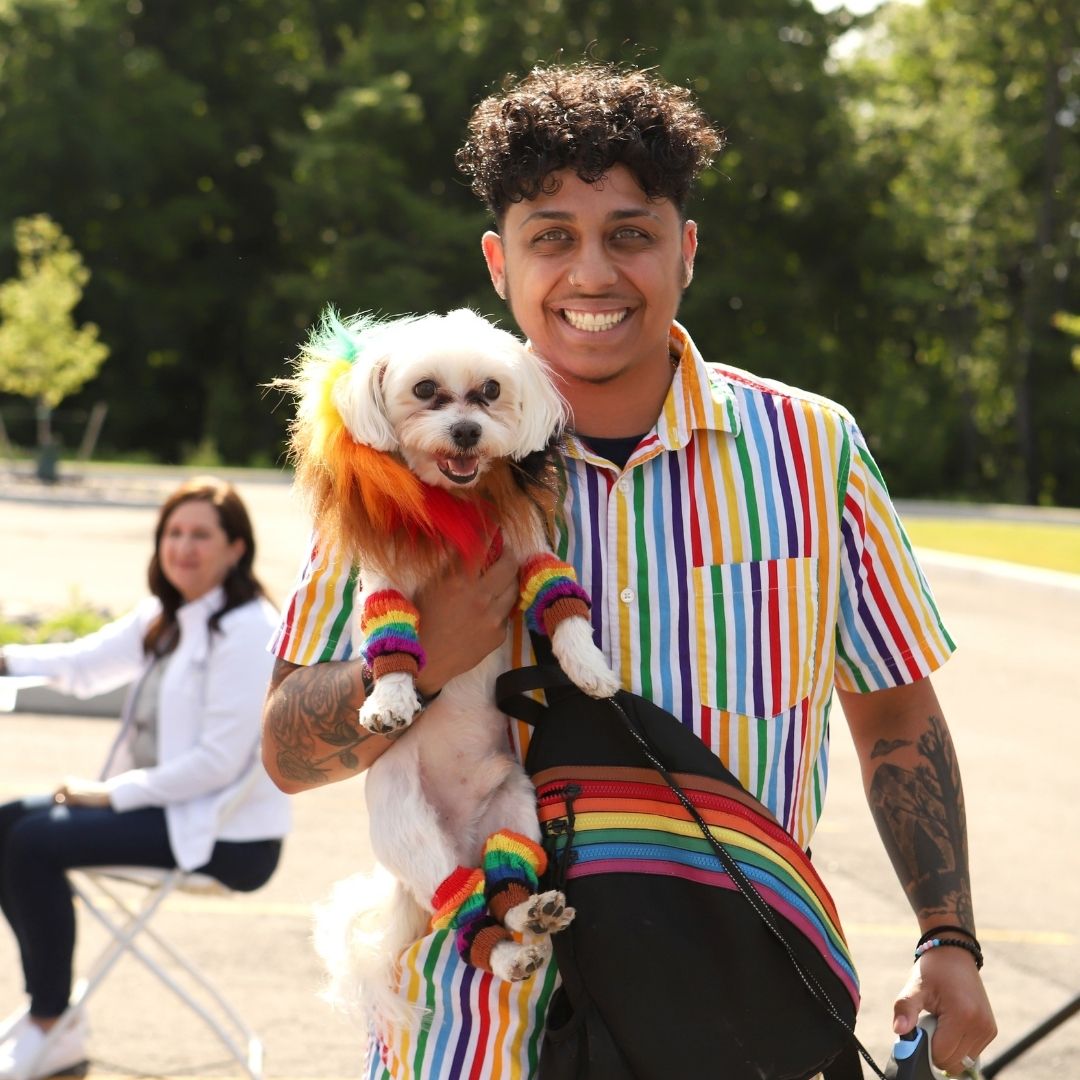 first_american's tweet photo. First American recently held its second FAEF Dog Show. Over $1,550 was donated to Against All Oddz, a nonprofit in Buffalo, NY that rescues and rehabilitates animals. Thank you, colleagues, for making an impact on the community and for bringing your furry friends to HQ! #FAimpact https://t.co/8WYYNe3MOT