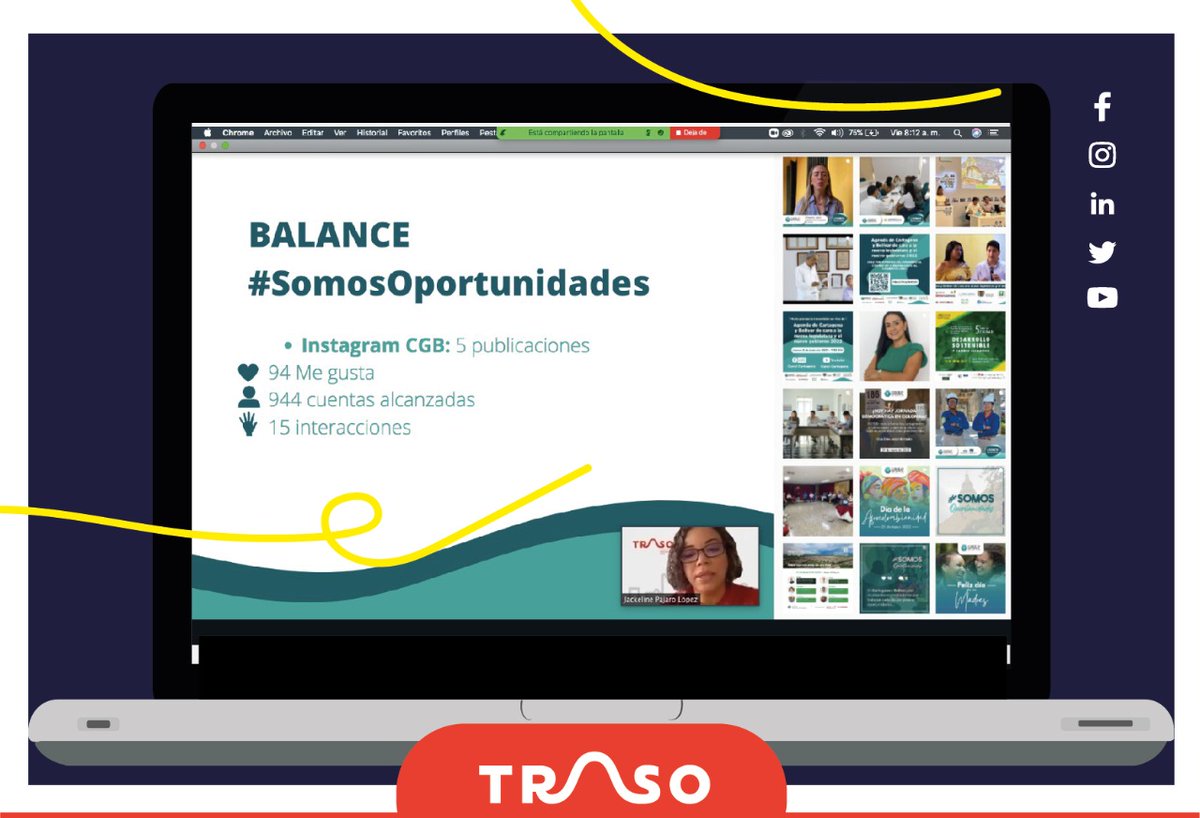 Así mismo, junto a los gremios aliados seguimos en la consolidación de la iniciativa #SomosOportunidades cómo plataforma para visibilizar el rol del sector empresarial en el desarrollo del territorio. ❤️💡