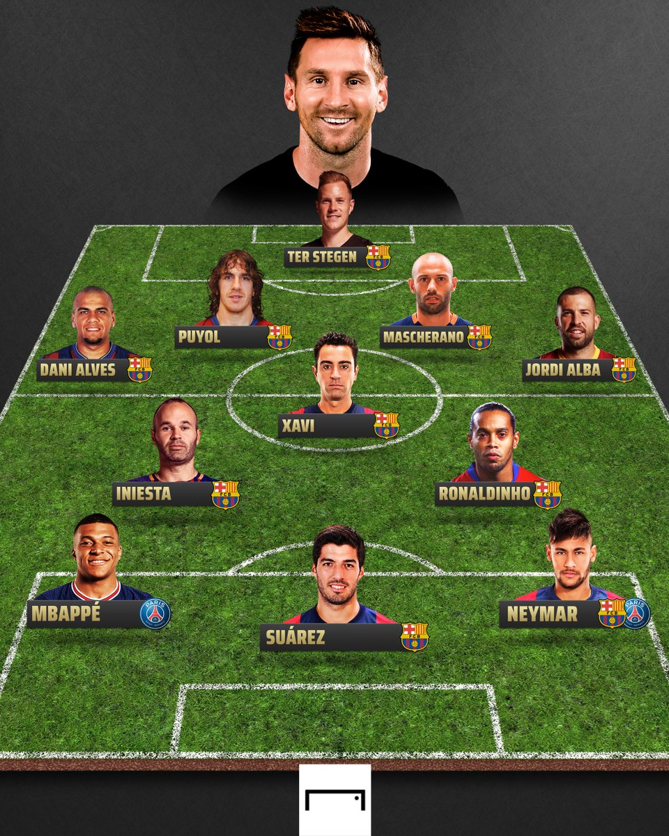 Lionel Messi ha compartido cancha con grandes talentos 🔥

Este sería su XI IDEAL de compañeros con los que ha jugado ⚽