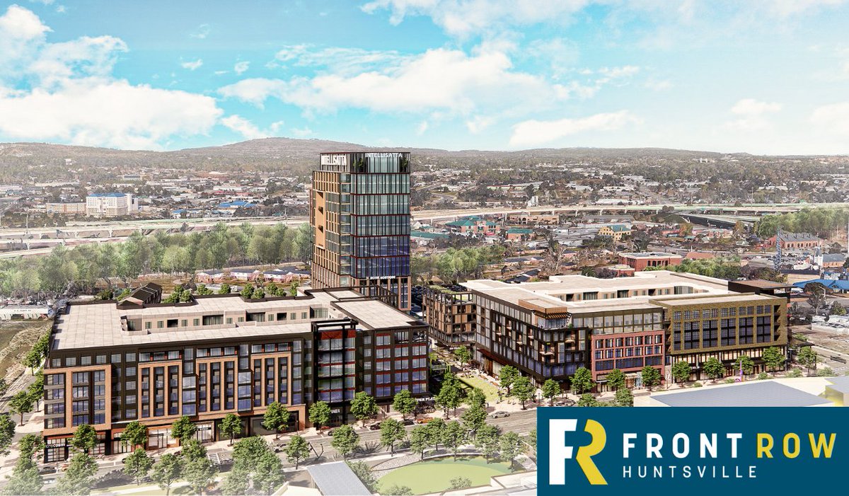 WalkerBrands's tweet photo. Excited to partner with Essex Capital &amp; Ascend Property Group on their joint venture, Front Row, a new 11-acre mixed-use district that'll transform downtown Huntsville, AL. We look forward to collaborating to bring this vibrant project to life. Read more: https://t.co/eYxlpDjFnq https://t.co/cI1diHOtx8