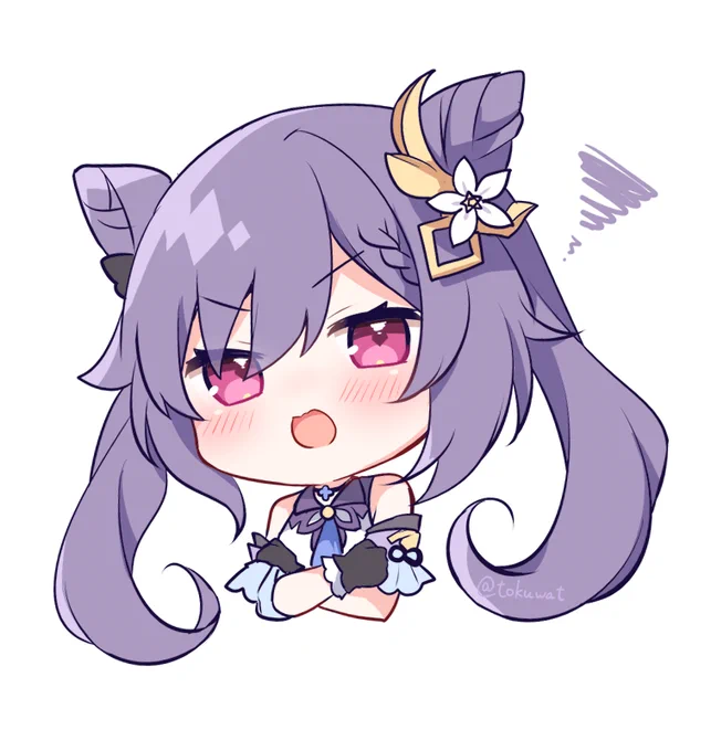 今日のデフォルメ絵は刻晴!
#原神 #Genshinlmpact 