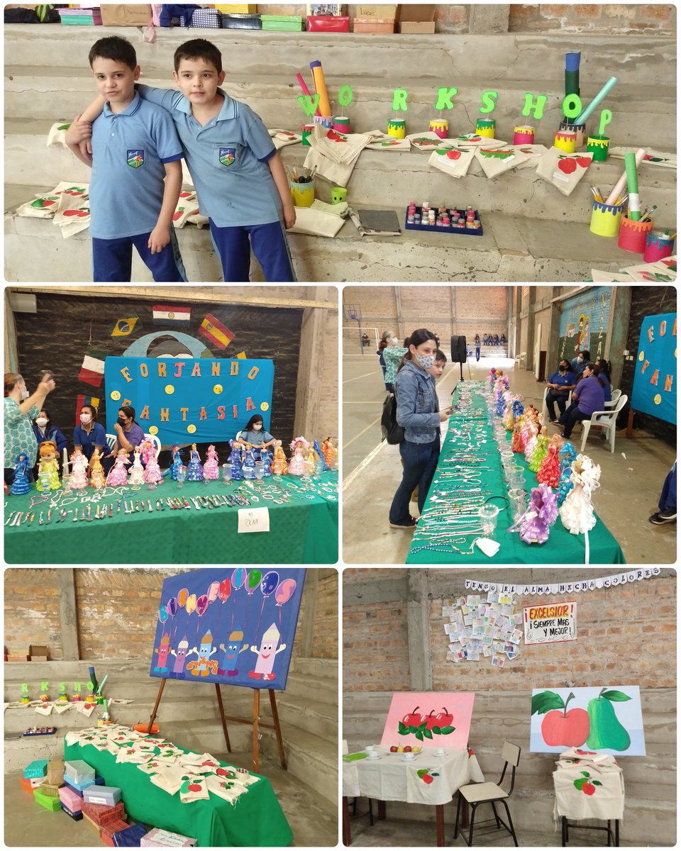 Productos finales de workshops sobre repostería, interpretación musical, reciclaje y pintura. Estudiantes de segundo ciclo de primaria, secundaria y bachillerato. <a href="/nazaretglobal/">Nazaret Global Ed</a>
