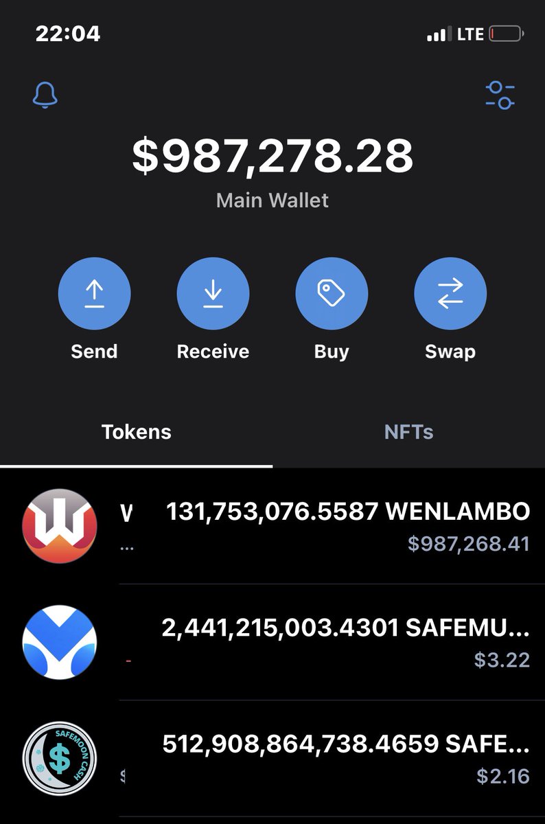 Edoboromosefe's tweet photo. My Wenlambo$ has grown so high on my trust wallet, i was madly happy when I saw it, but I just can’t withdraw or swap it, I need help #TrustWallet #binance  #BinanceTurns5 https://t.co/0VmhnJqf0Q
