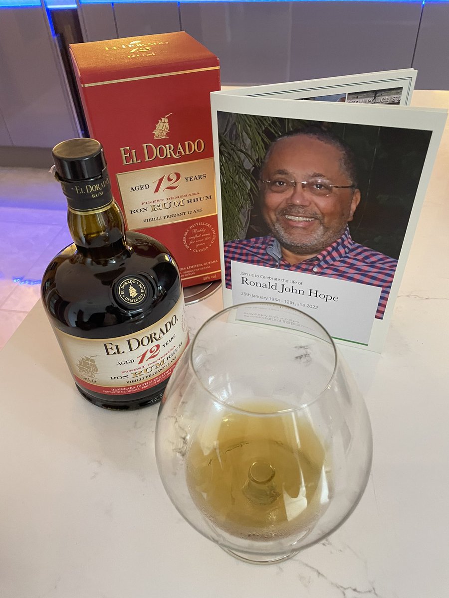 LeroyLogan999's tweet photo. After returning home from the funeral for Ron Hope & raising a glass of El Dorado - #RonRum - to him, I hear of the new @metpoliceuk Commissioner & I think what a great one Ron would have been if he was given a chance to compete on a level playing field before retiring. #Fairness https://t.co/2xGngpaXjt