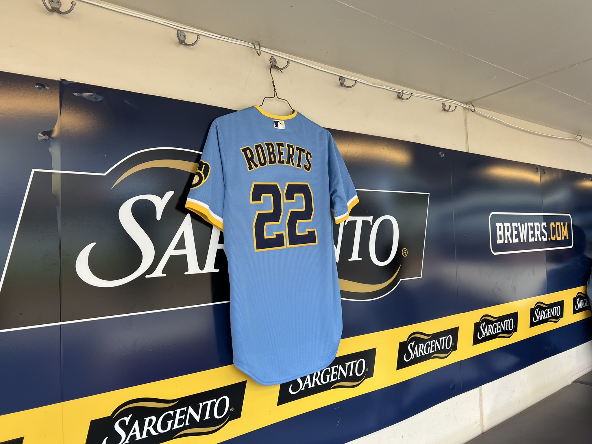 Adam McCalvy on X: This jersey in the dugout is for Cooper Roberts, the  8-year-old boy who was wounded in the Highland Park shooting on July 4 and  has been identified in